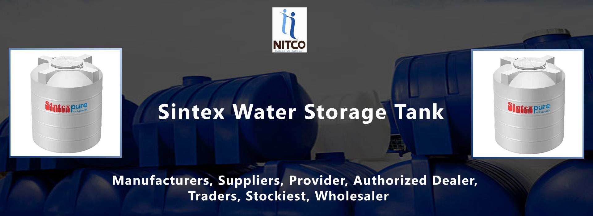 sintex water storage tank wholesaler
